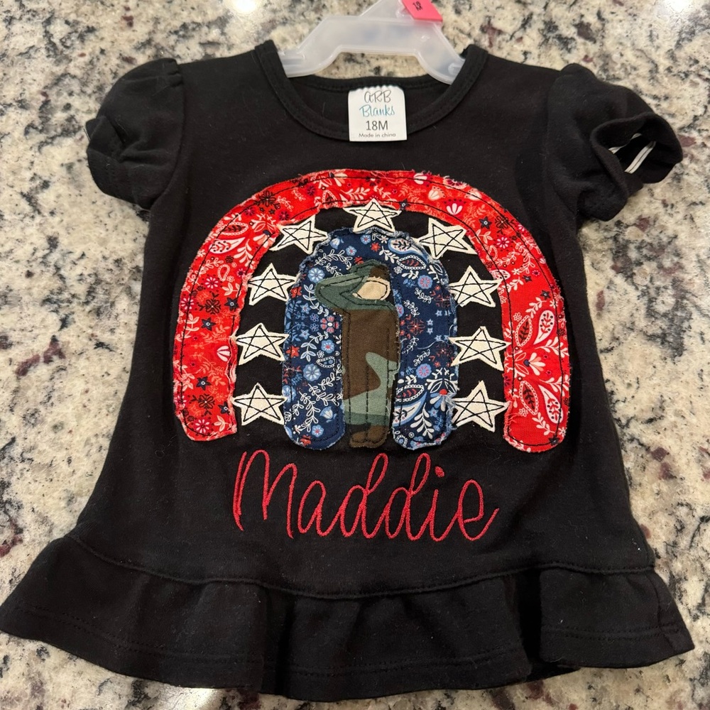 Maddie patriotic shirt 18months